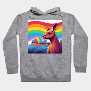 Gay Pride Kangaroo (Sydney, Australia) Hoodie